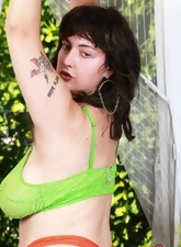 Chubby tattooed woman knows you love hairy women pussy