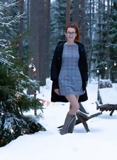 Ginger Milf Teases In The Snow