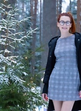Ginger Milf Teases In The Snow
