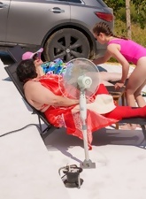 Busty Gilf Pussy Licked Outdoor Lesbian Pics