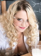 Busty Blonde Teacher Hairy Pussy Photos