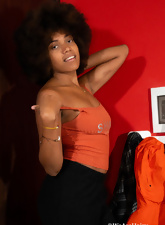 Ebony Babe Hairy Pussy Nude Pics
