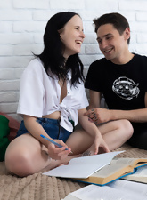 Hairy College Brunette Hardcore Sex Photos