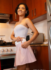 Hairy Latina Babe Nude Kitchen Gallery