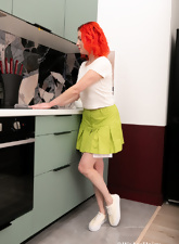 Hairy Redhead Naked In Kitchen Gallery