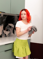Hairy Redhead Naked In Kitchen Gallery