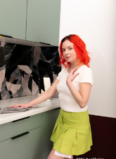 Hairy Redhead Naked In Kitchen Gallery