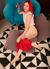 Hairy Redhead Solo Masturbation Gallery