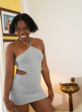 Ebony Hairy Pussy Solo Strip Pics