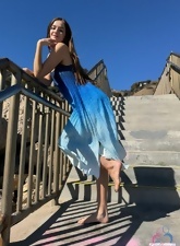 Gilf Office Strip With Hairy Pussy Play