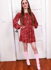 Pink Lingerie Teen Hairy Pussy Pics