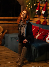 Redhead Hairy Pussy Holiday Strip Pics