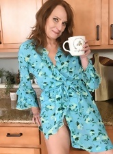 Mature Redhead Kitchen Nude Tease Pics