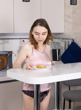 Nude Kitchen Strip With Hairy Armpits And Pussy Pics