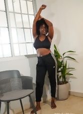 Ebony Nude Tease Pics: Big Booty & Hairy Pussy