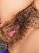 Hairy Pussy Spread Gallery of Nude Babe Tease