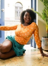 Ebony Babe Hairy Pussy Solo Tease Pics