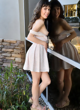 Naked Solo Tease Photos Featuring Trimmed Bush