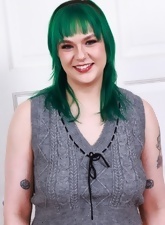 Hairy Bush Solo Gallery With Green-Haired Babe