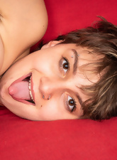 Bushy Babe Naked Spread Pose Photos