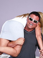 Milf gives raw blowjob then rides intense doggystyle ass fuck on couch